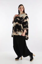 AKH Fashion Shirt 593 Gita, Schwarz/Beige
