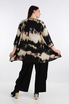 AKH Fashion Shirt 593 Gita, Schwarz/Beige