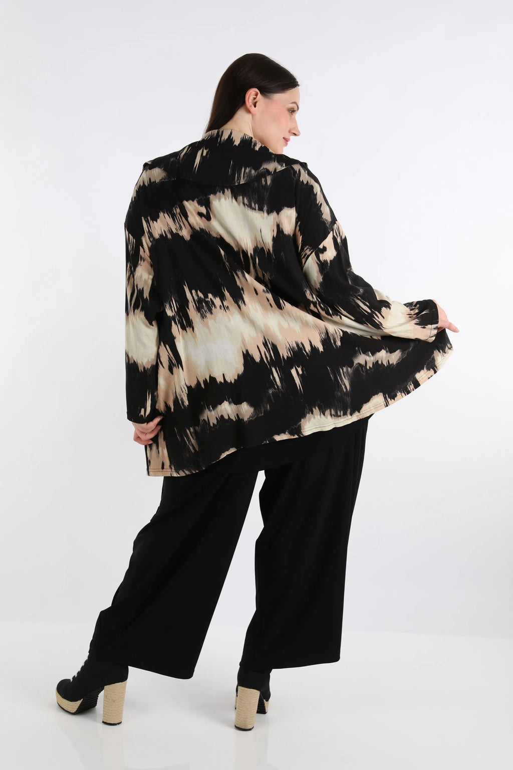 AKH Fashion Jacke 6070 Gita, Schwarz/Beige