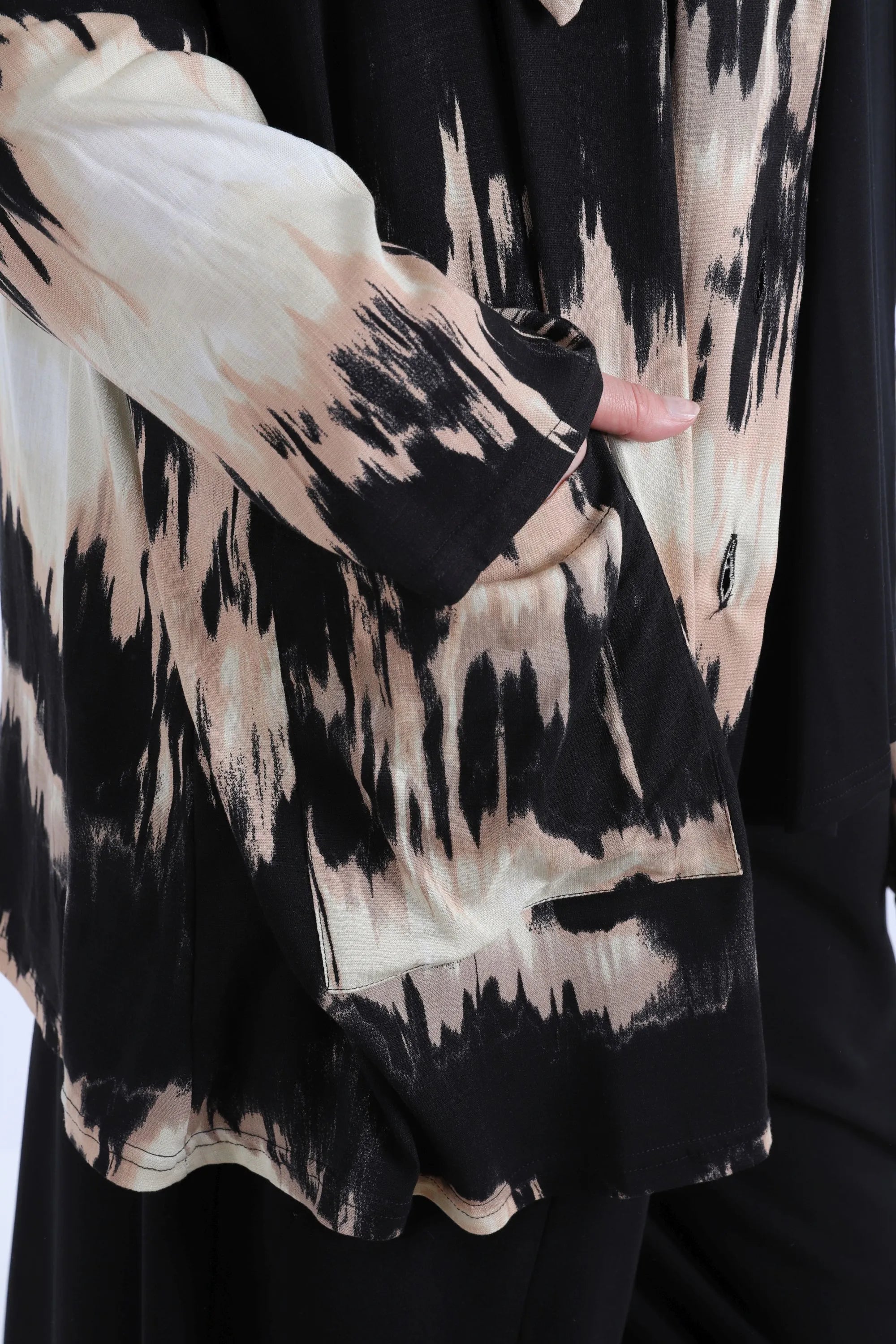 AKH Fashion Jacke 6070 Gita, Schwarz/Beige