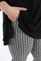 AKH Fashion Hose 2608 Maybe, Schwarz/Weiß