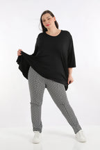 AKH Fashion Hose 2608 Maybe, Schwarz/Weiß