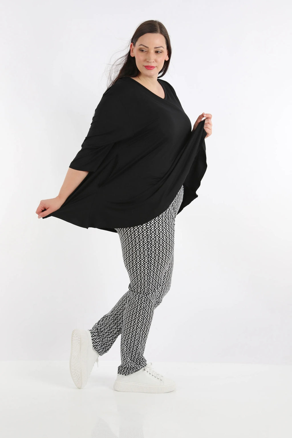 AKH Fashion Hose 2608 Maybe, Schwarz/Weiß