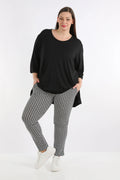 AKH Fashion Hose 6229 Maybe, Schwarz/Weiß