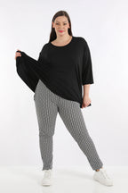 AKH Fashion Hose 6229 Maybe, Schwarz/Weiß