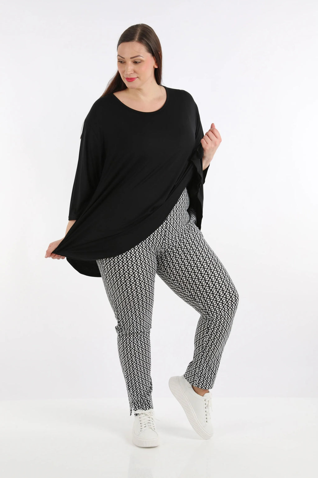 AKH Fashion Hose 6229 Maybe, Schwarz/Weiß