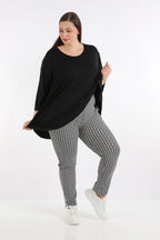 AKH Fashion Hose 6229 Maybe, Schwarz/Weiß