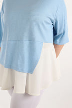 AKH Fashion Shirt 2411 Sandy, Hellblau/Weiß