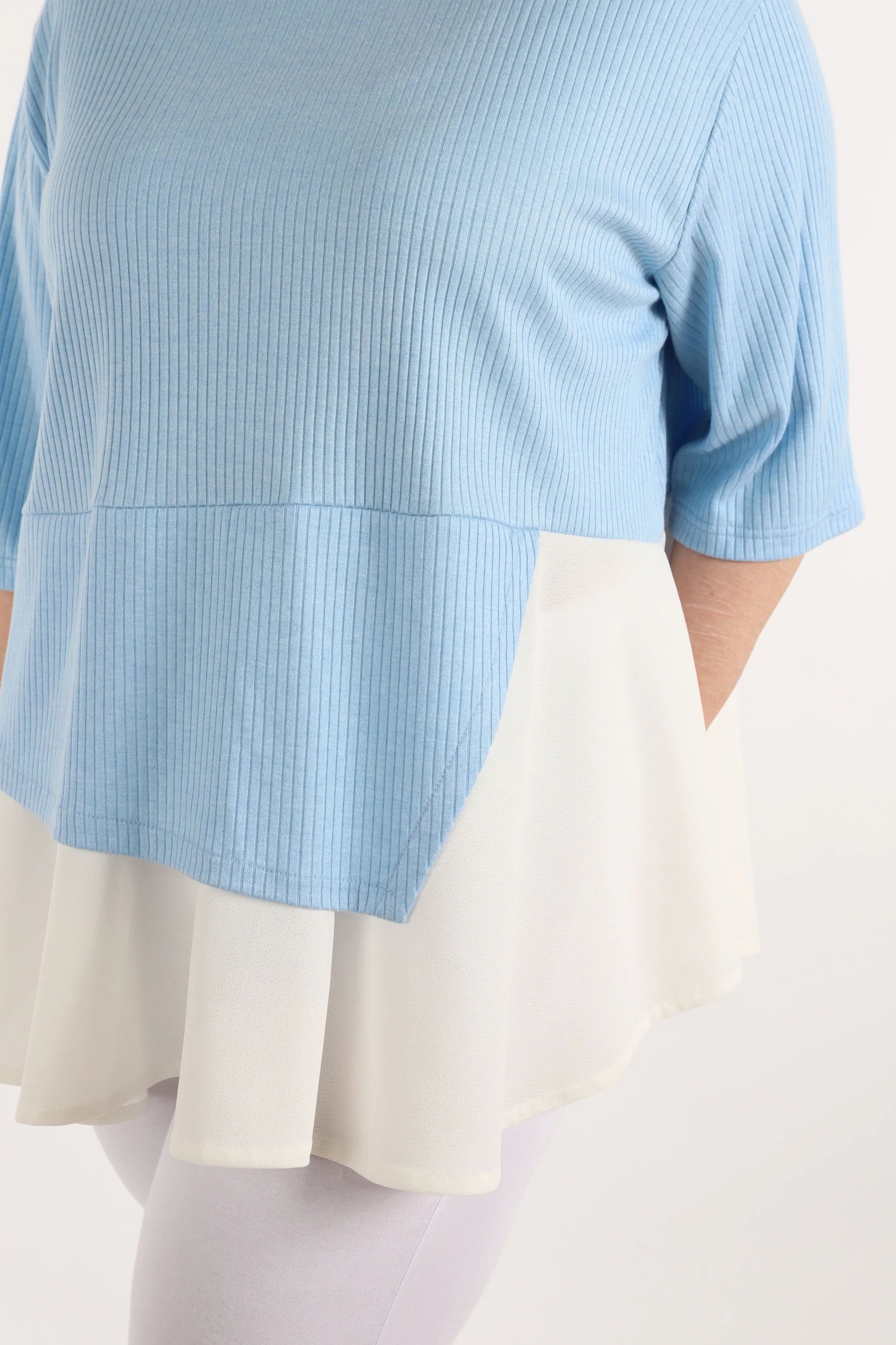 AKH Fashion Shirt 2411 Sandy, Hellblau/Weiß