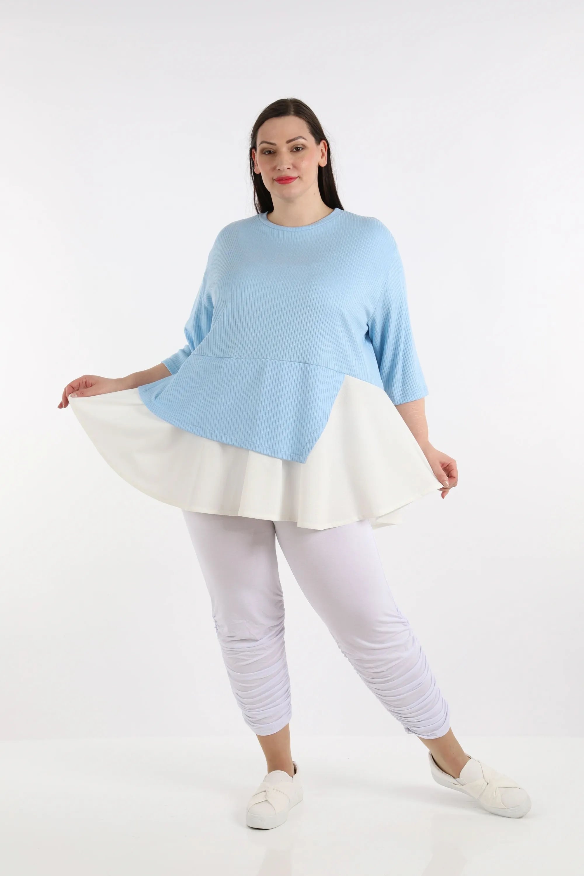 AKH 2411 Shirt, Light Blue-White