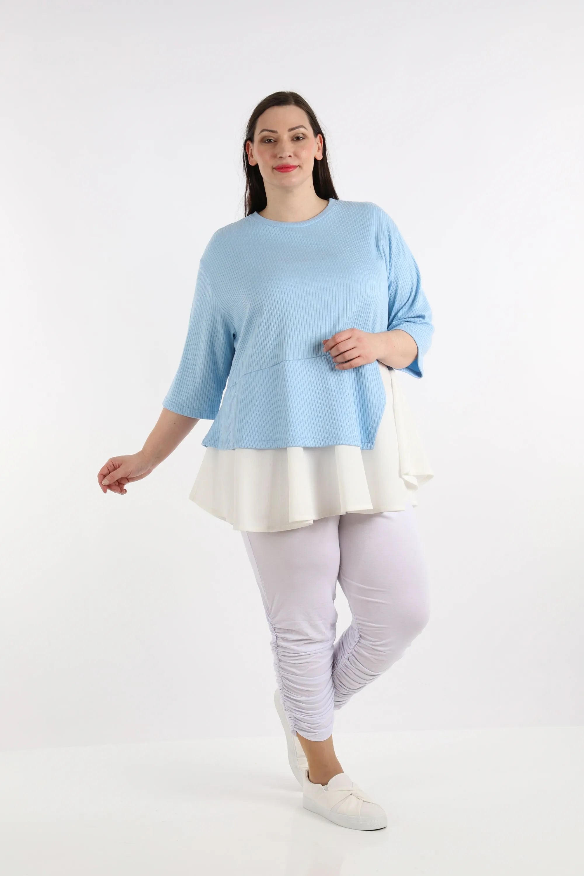 AKH 2411 Shirt, Light Blue-White
