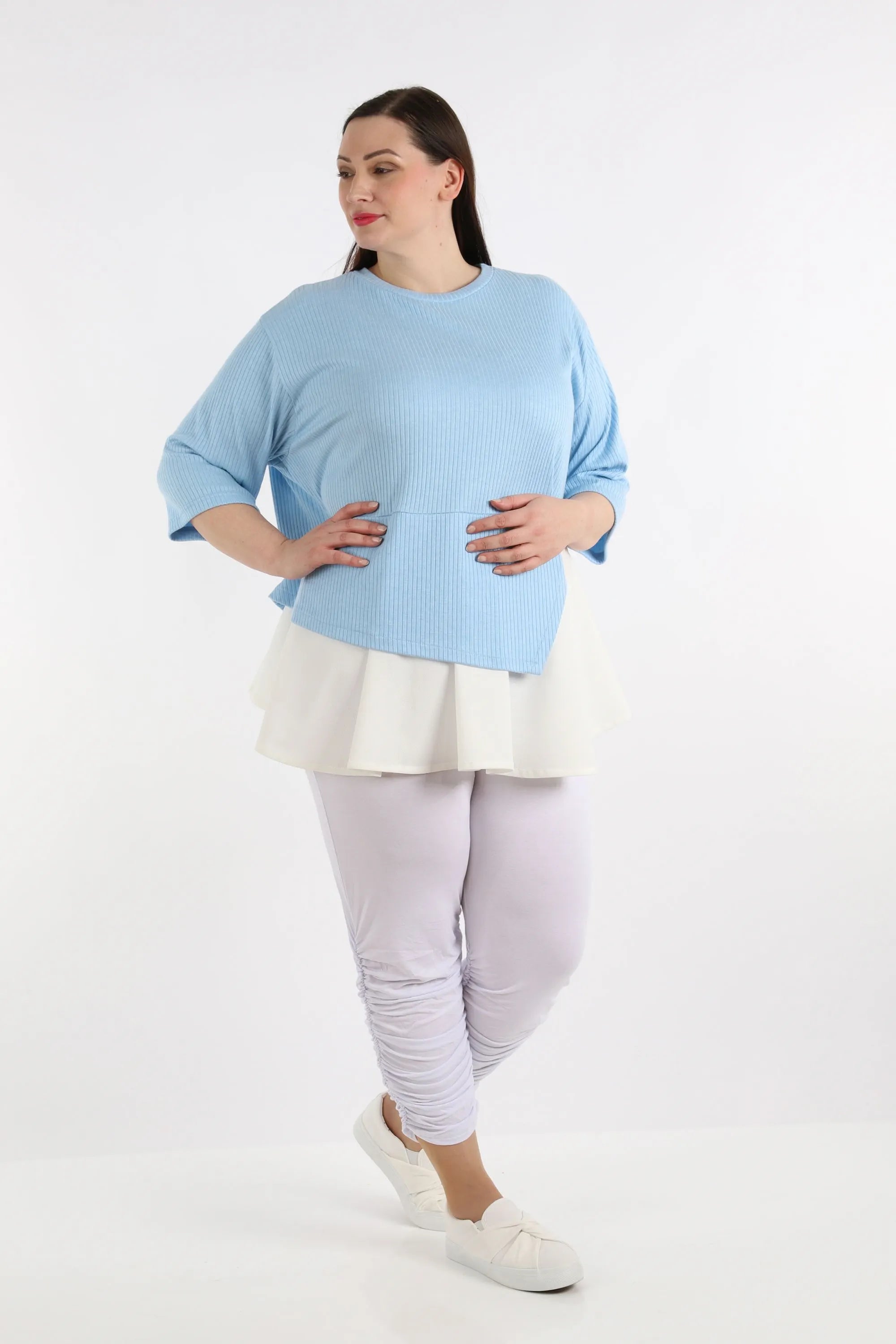AKH 2411 Shirt, Light Blue-White