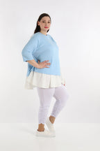 AKH Fashion Shirt 2411 Sandy, Hellblau/Weiß