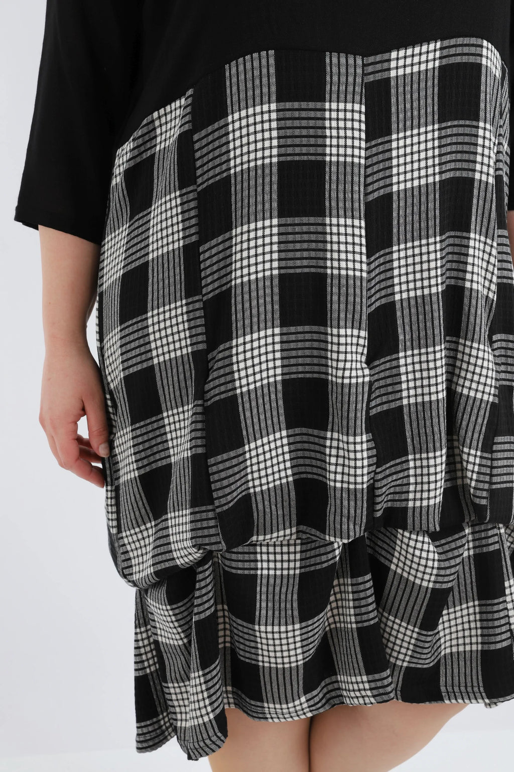 AKH Fashion Kleid 8034 Frida, Schwarz/Grau