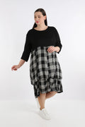 AKH Fashion Kleid 8034 Frida, Schwarz/Grau