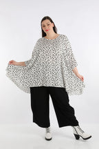 AKH 593 Big Shirt, White-Black