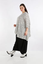 AKH 593 Big Shirt, White-Black
