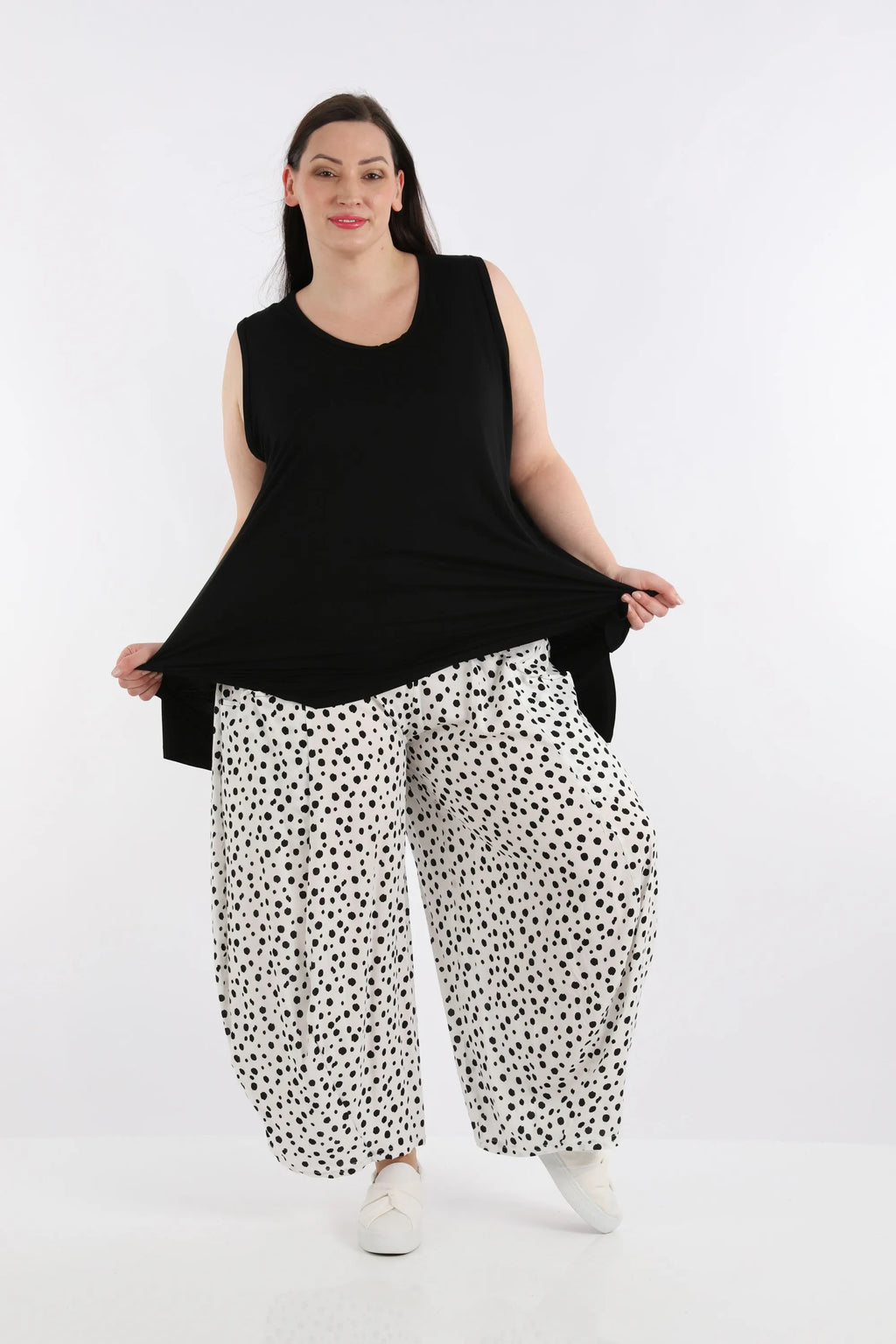 AKH Fashion Hose 8069 Chally, Weiß/Schwarz