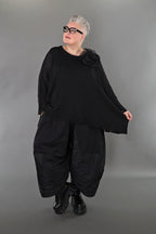Chemise AKH Premium 2535 grande taille, noire