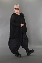 Chemise AKH Premium 2535 grande taille, noire