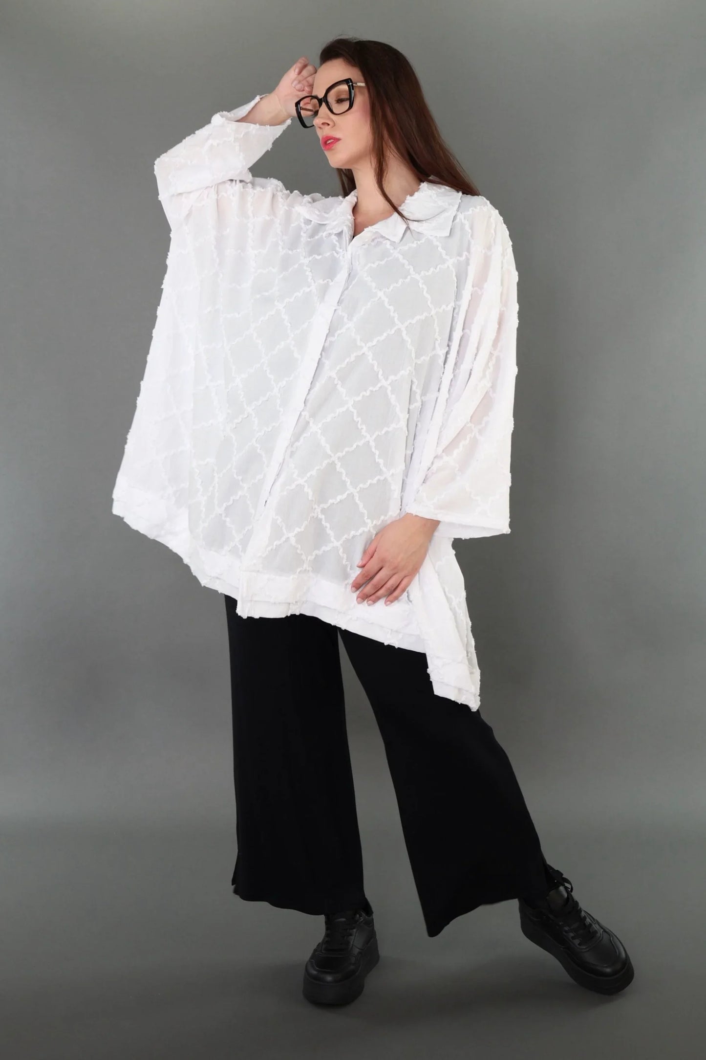 AKH Premium 7110 Bluse, Weiß