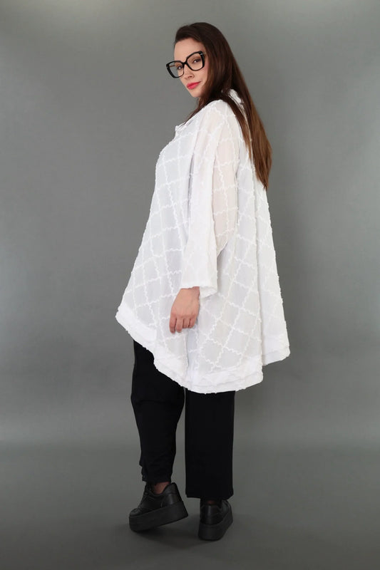 AKH Premium 7110 Bluse, Weiß