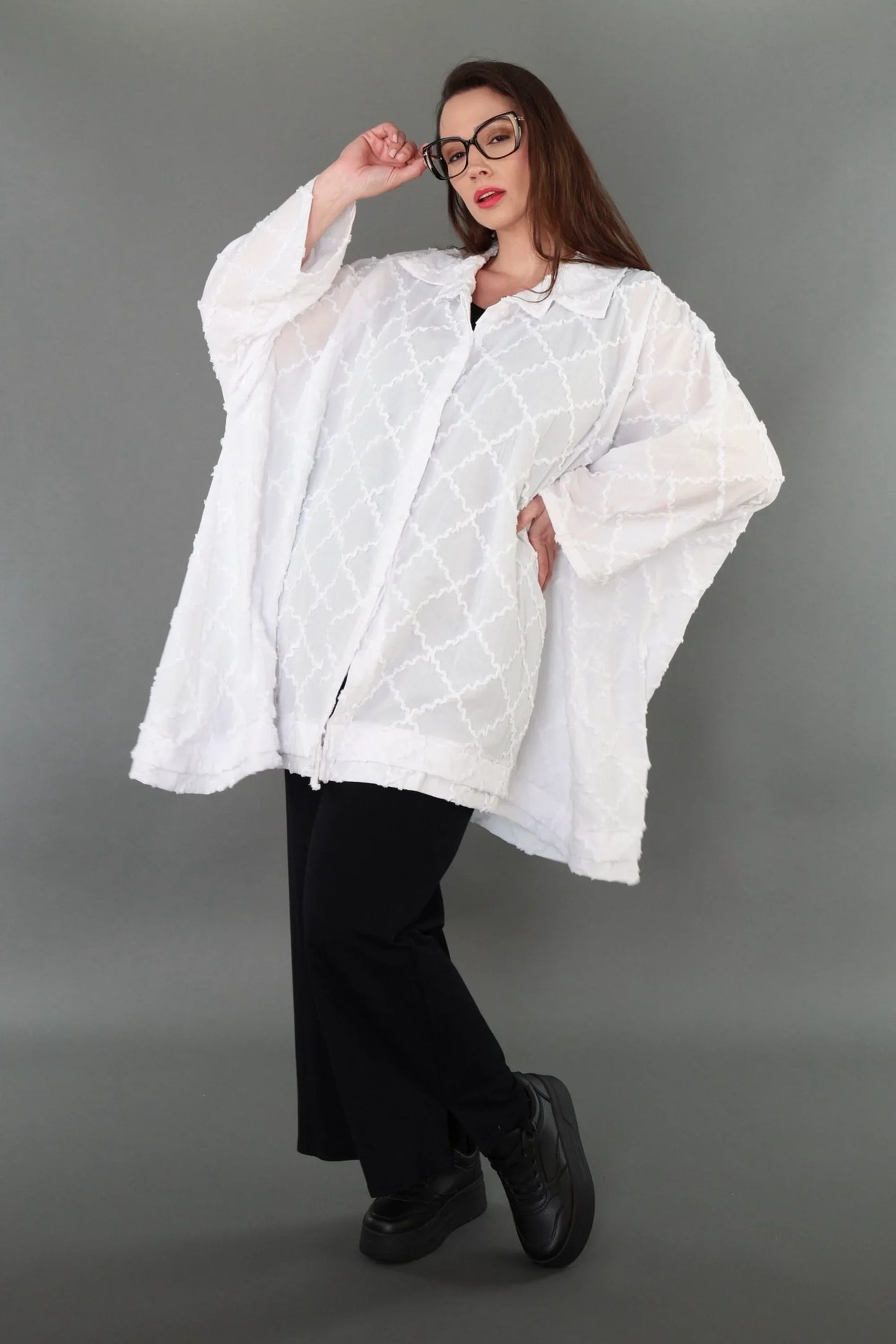 AKH Premium 7110 Bluse, Weiß