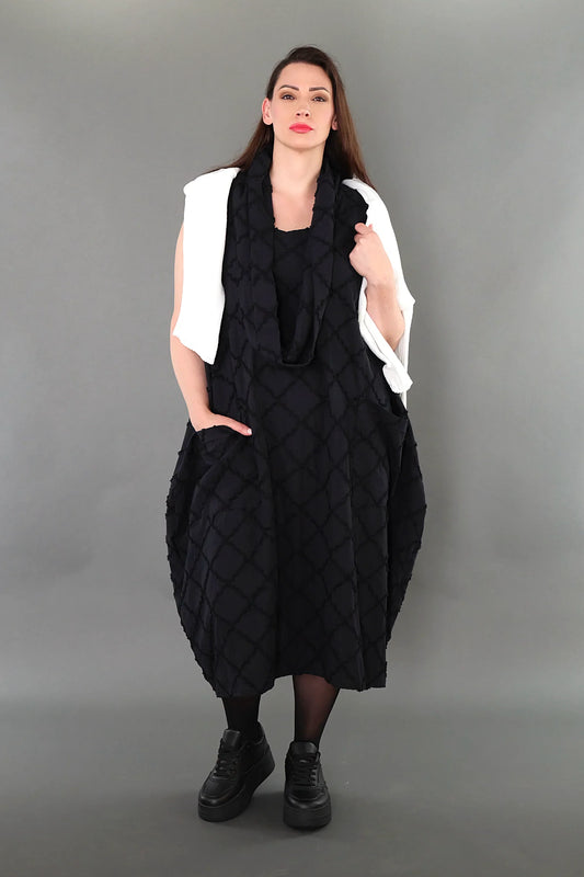 AKH Premium 7115 Kleid, Schwarz