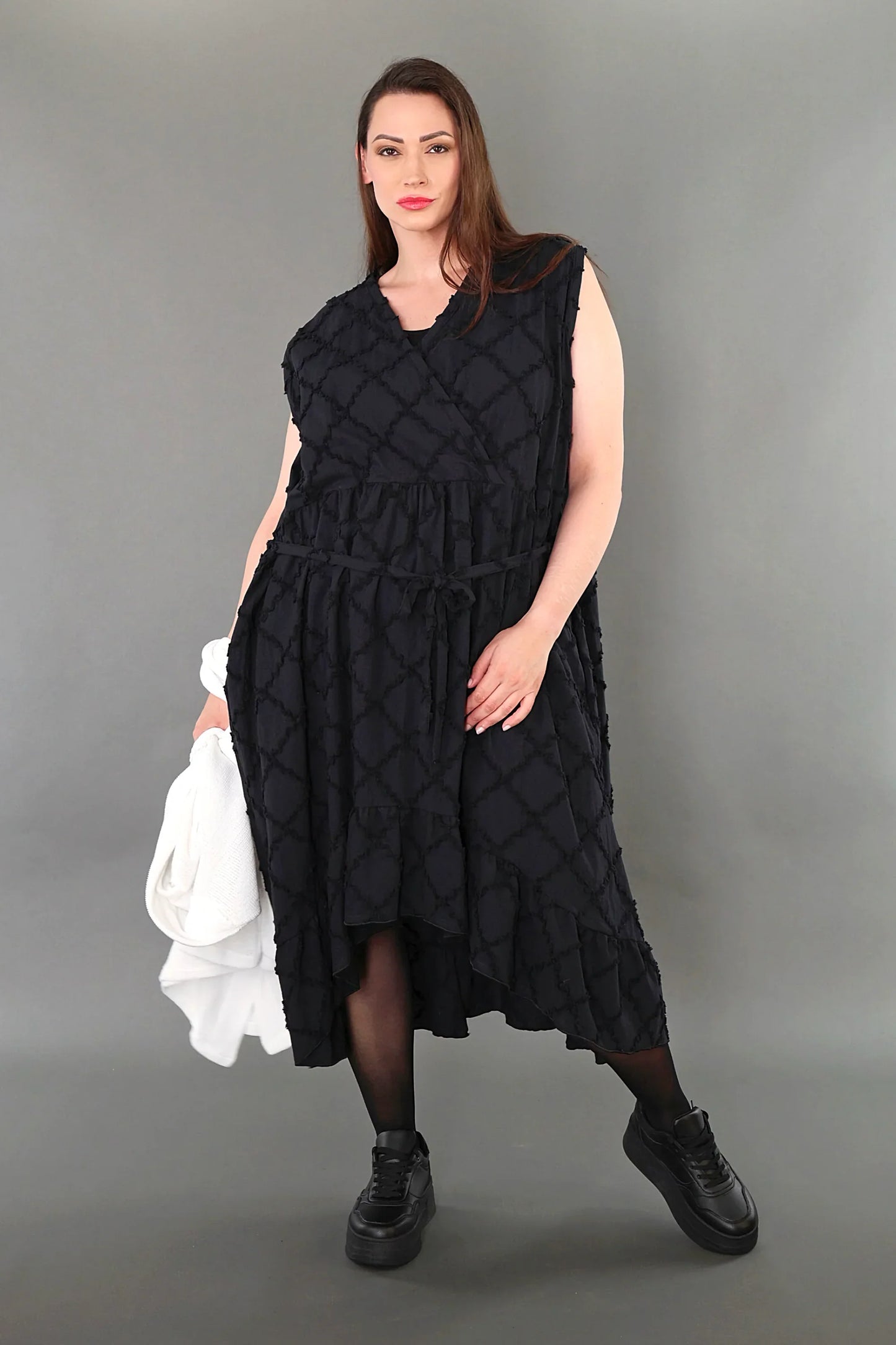 AKH Premium 7115 Kleid, Schwarz