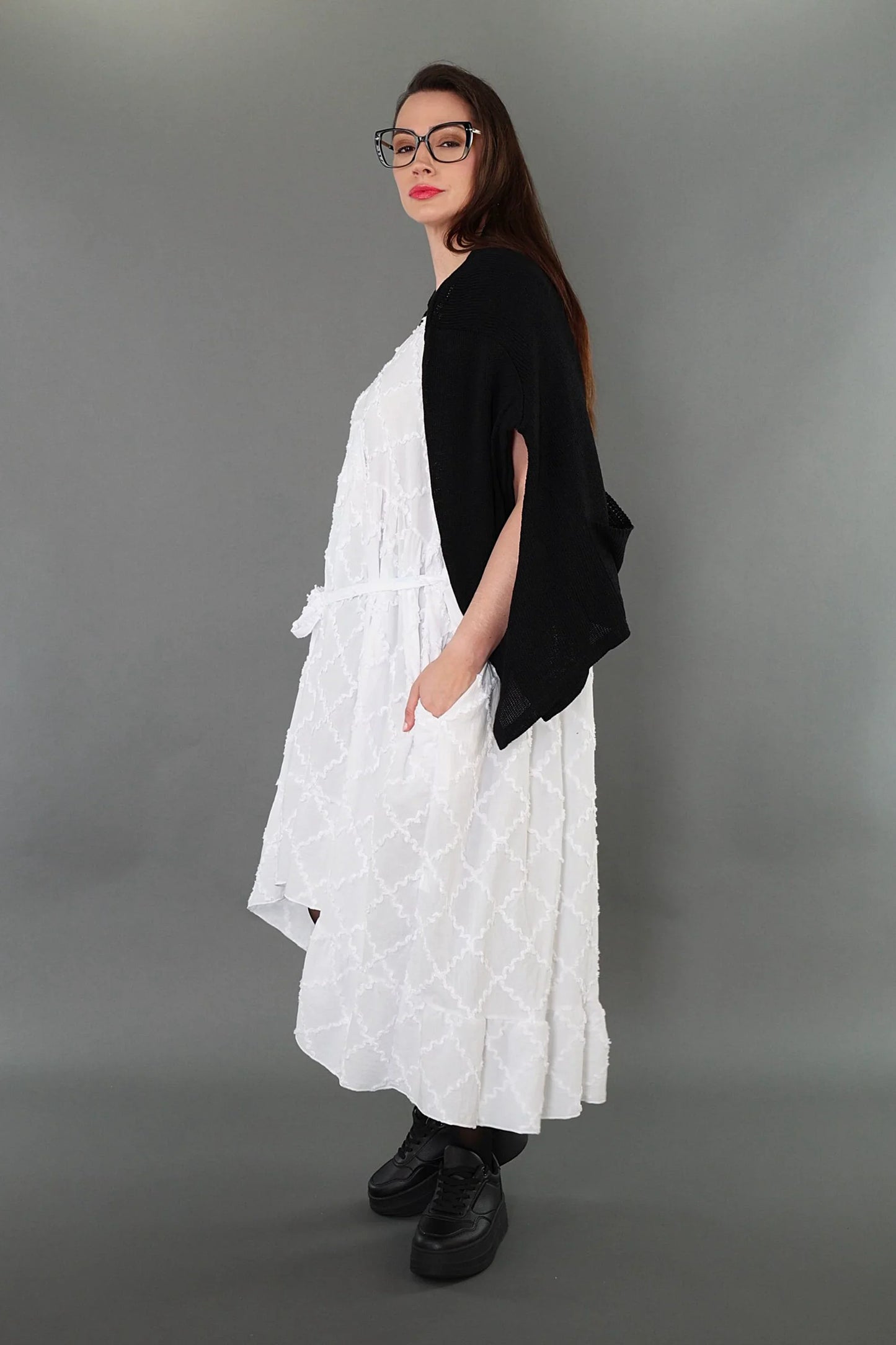 AKH Premium 7115 Kleid, Weiß