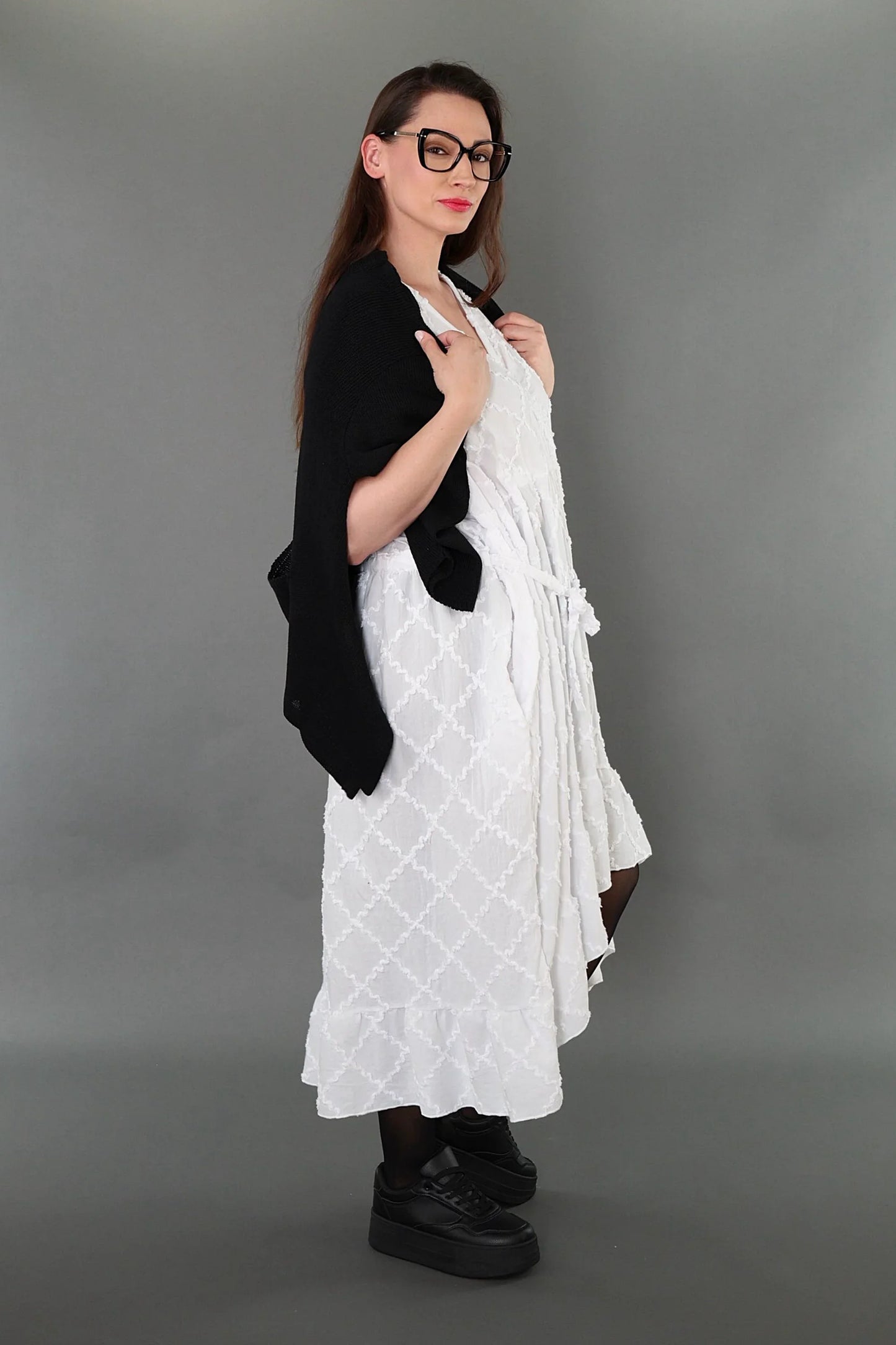 AKH Premium 7115 Kleid, Weiß