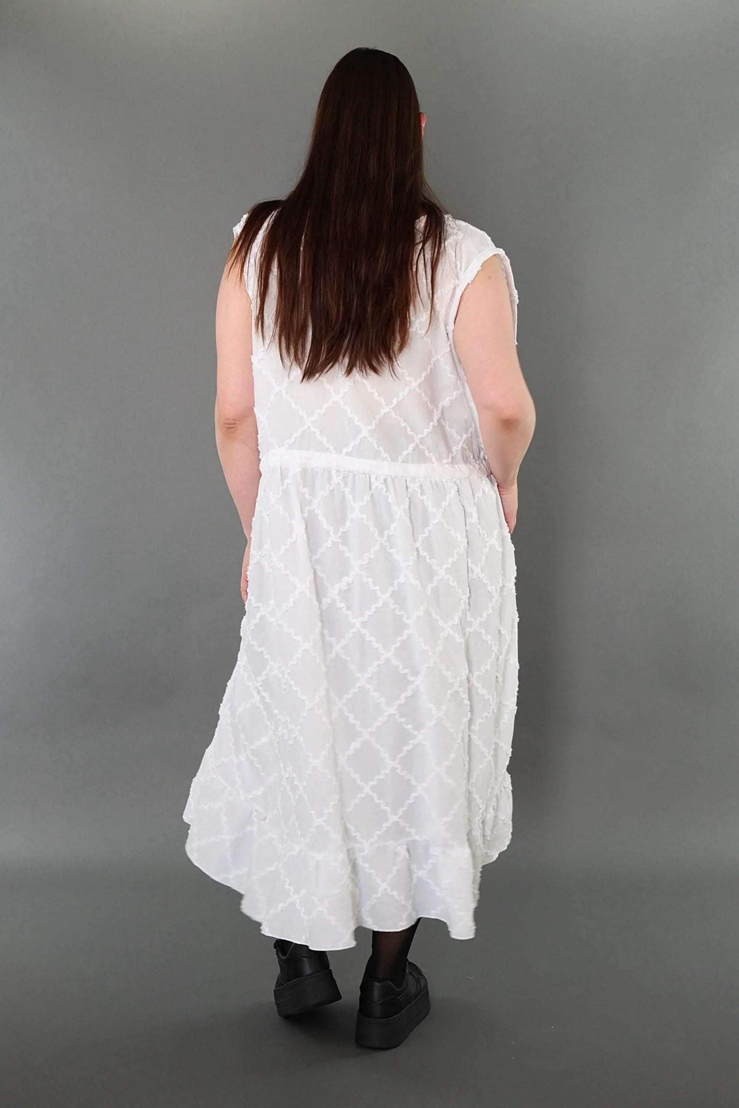 AKH Premium 7115 Kleid, Weiß