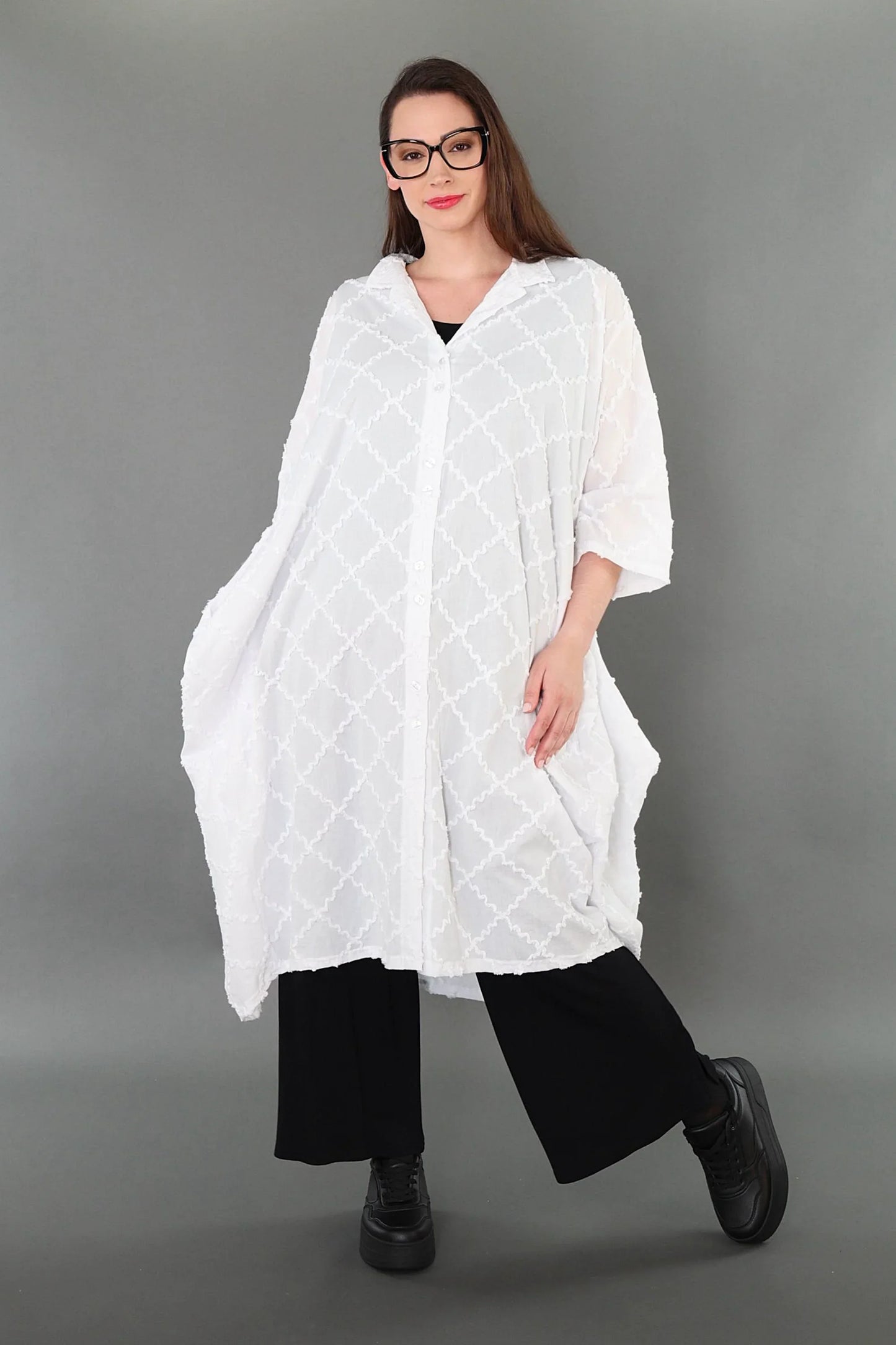 AKH Premium 7117 Bluse, Weiß