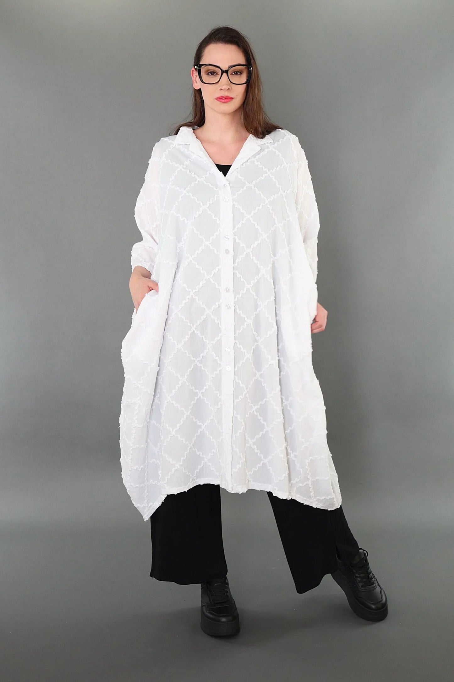 AKH Premium 7117 Bluse, Weiß