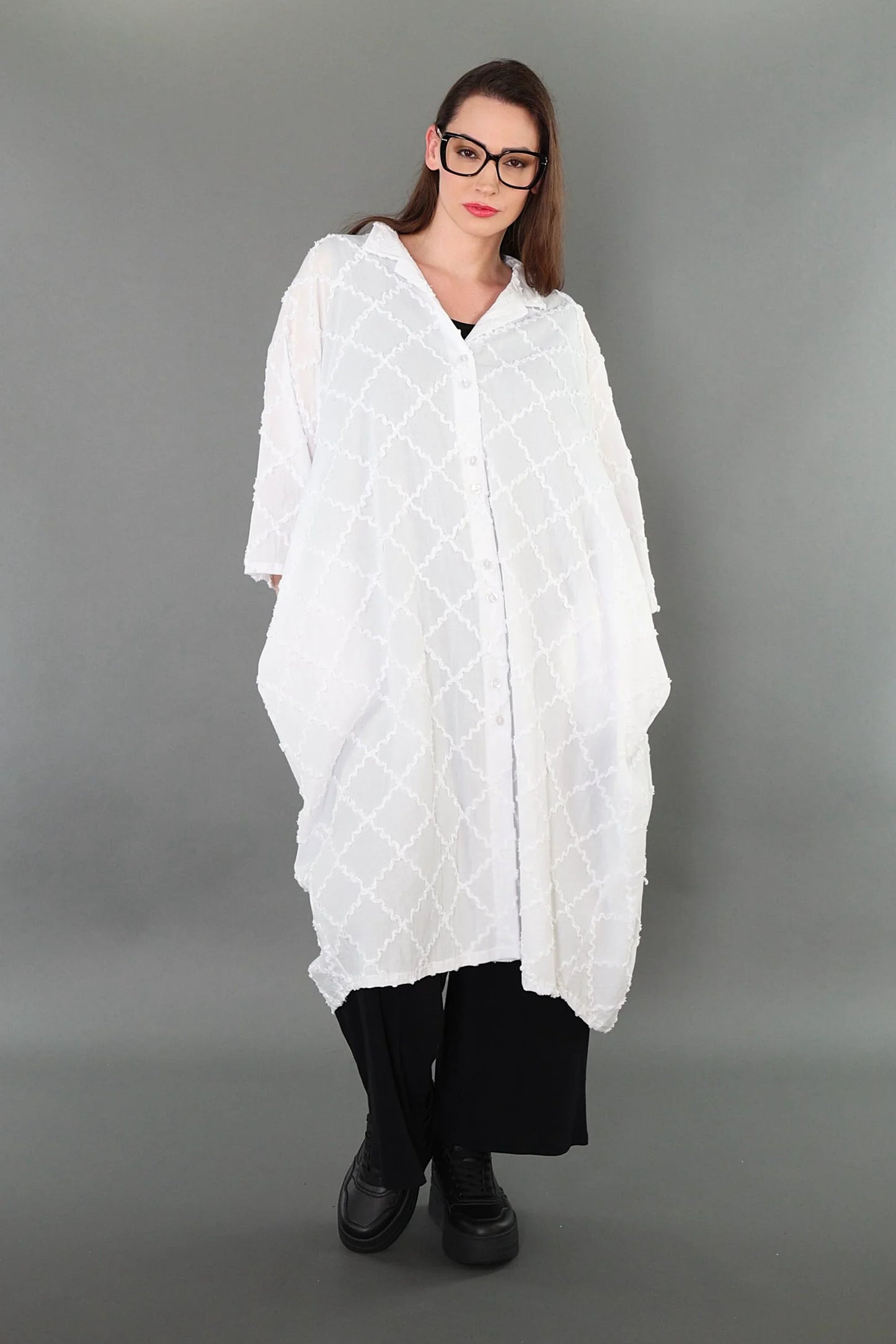 AKH Premium 7117 Bluse, Weiß