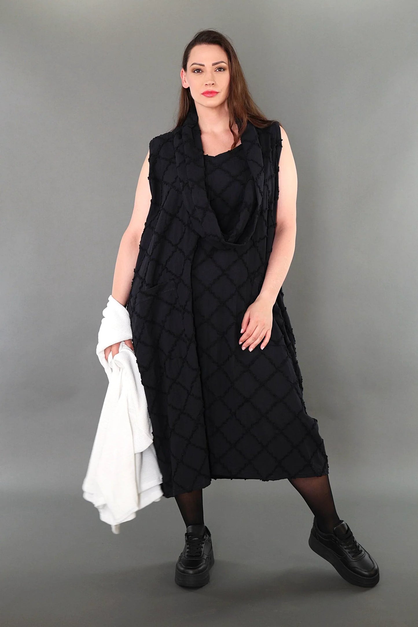 AKH Premium 7118 Kleid, Schwarz