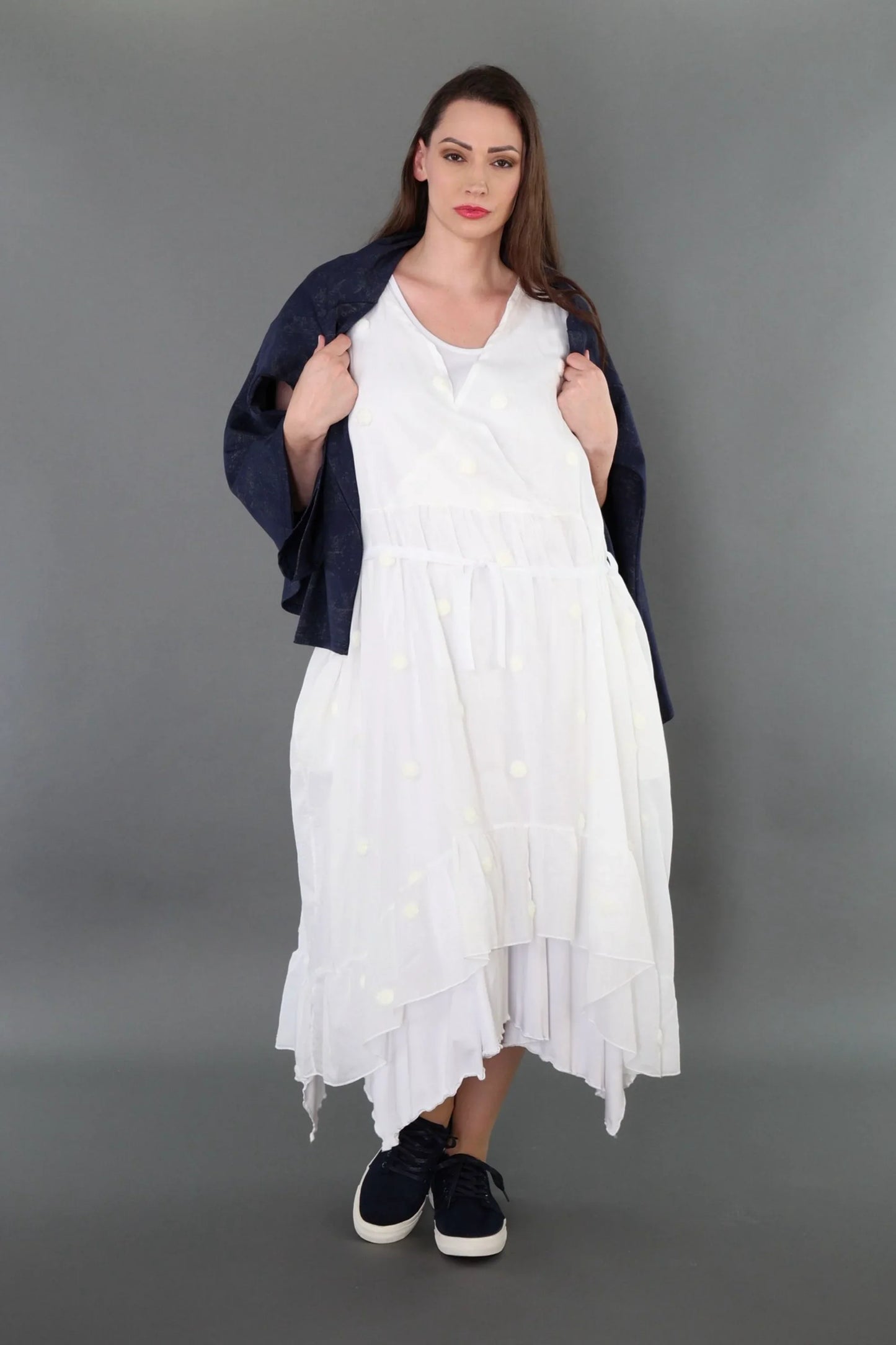 AKH Premium 7115 Kleid, Weiß