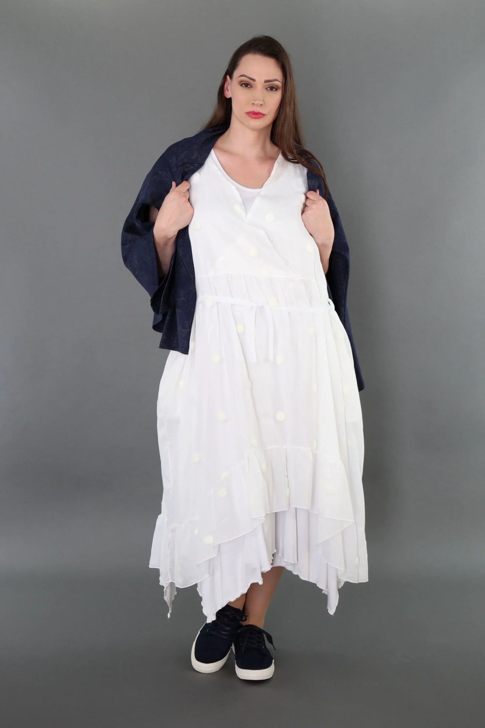 AKH Premium 7115 Dress, White