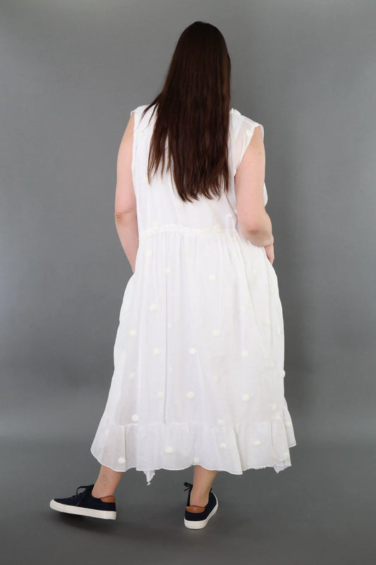 AKH Premium 7115 Kleid, Weiß