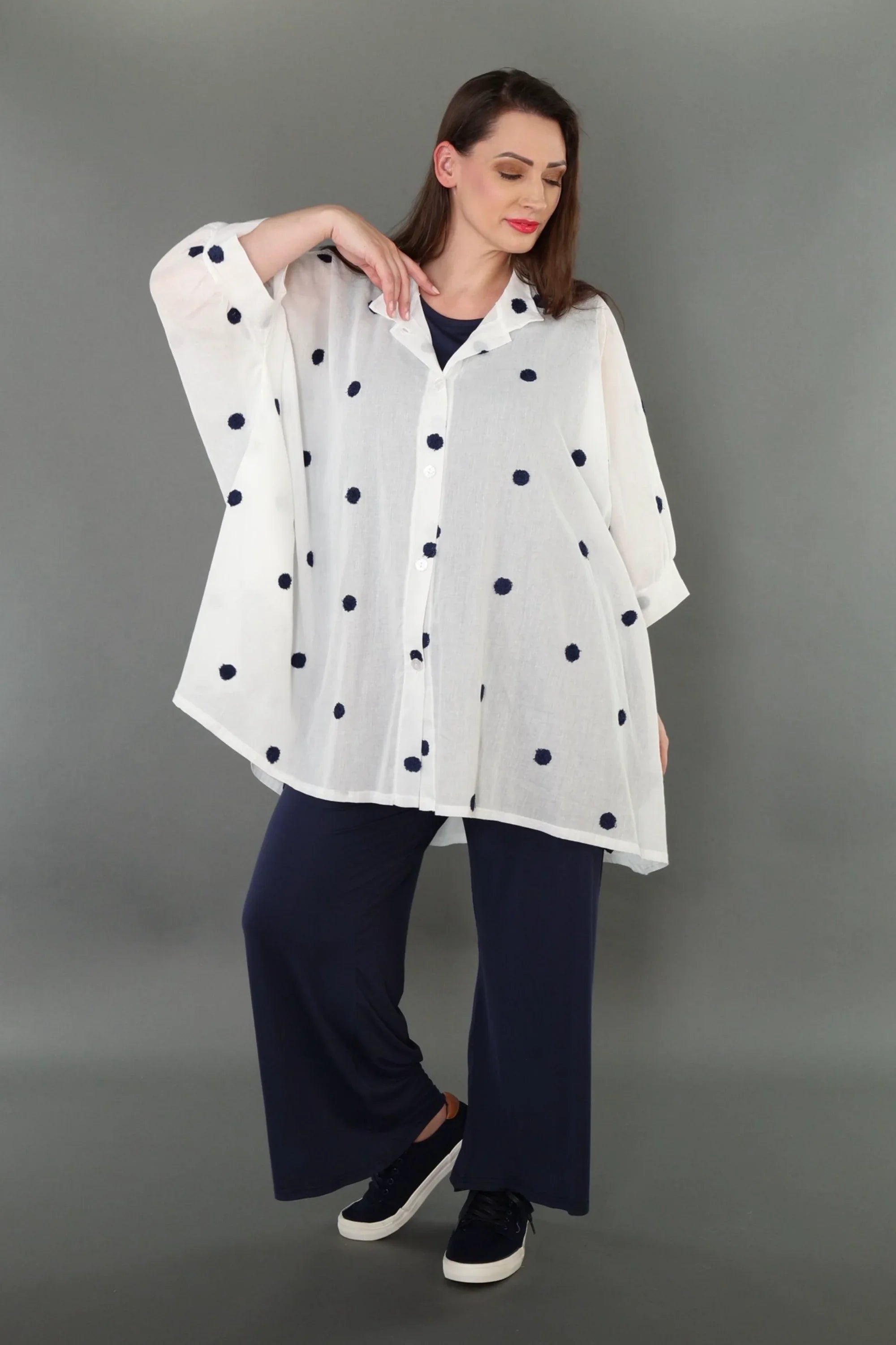 AKH Premium · Jacke · Marelia · 7116 · Weiß/Dunkelblau
