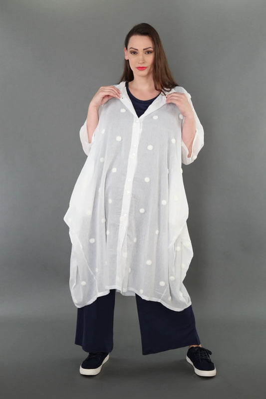 AKH Premium 7117 Bluse, Weiß