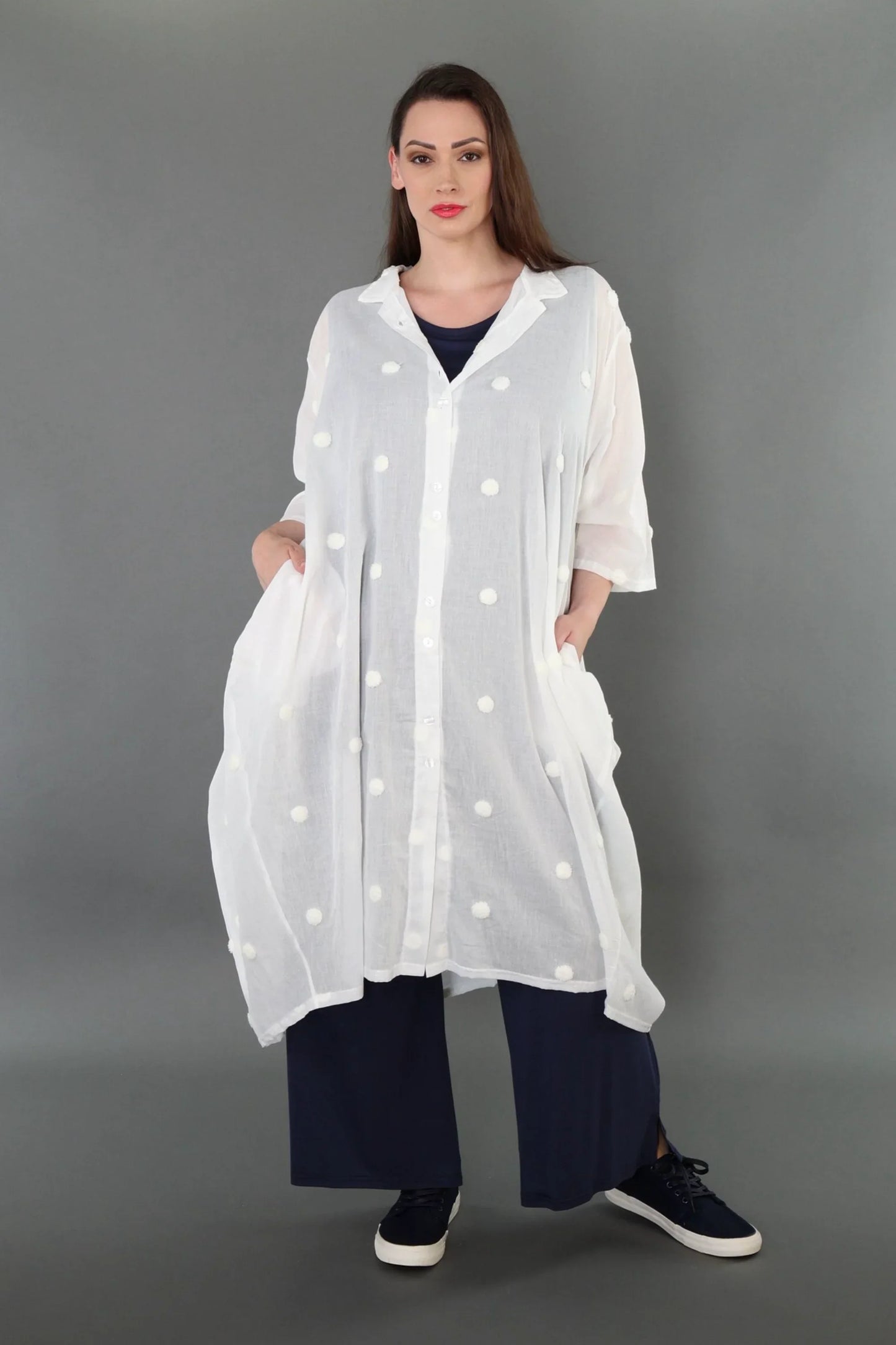 AKH Premium 7117 Bluse, Weiß