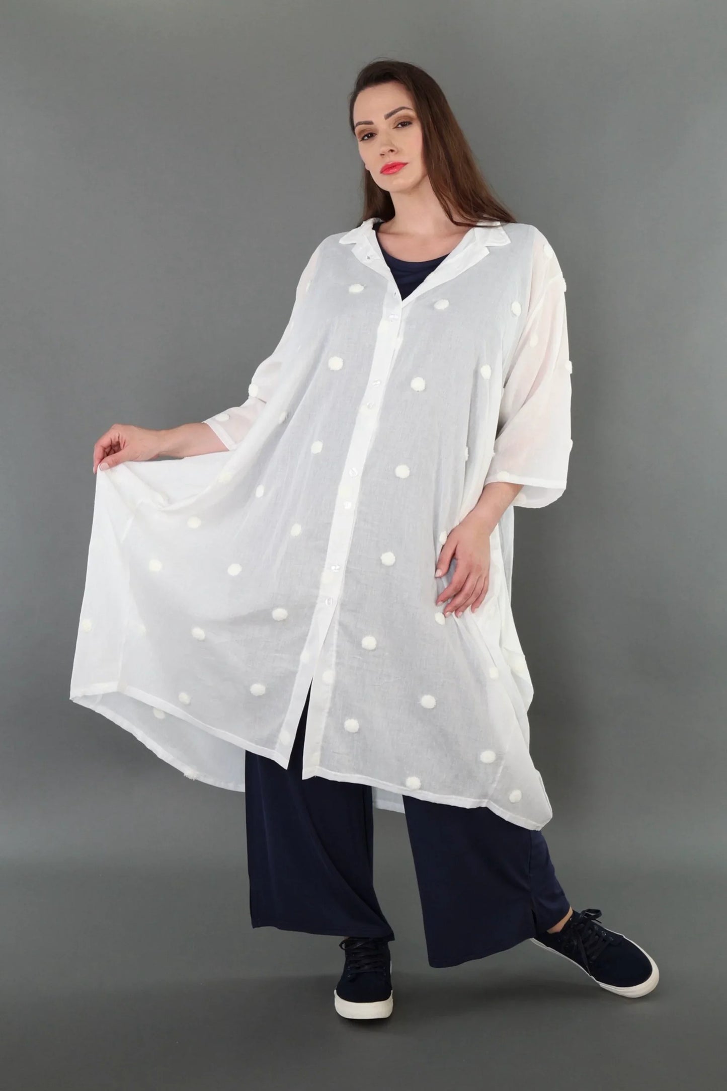 AKH Premium 7117 Bluse, Weiß