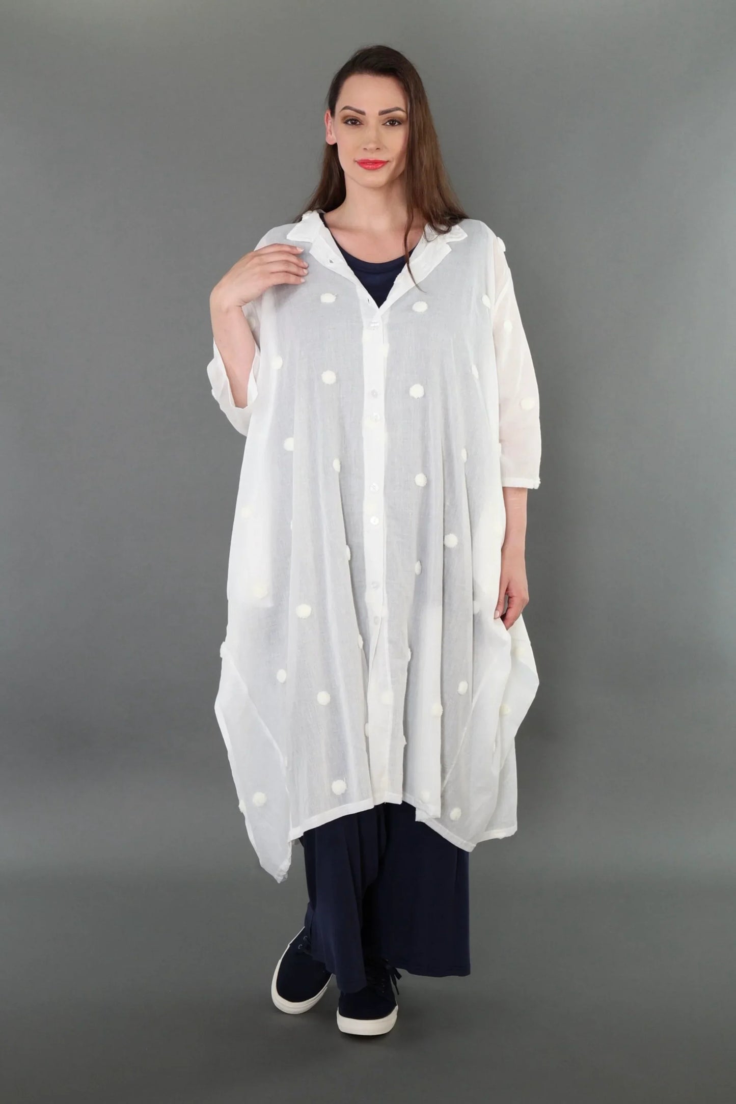 AKH Premium 7117 Bluse, Weiß