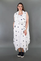 AKH Premium · Kleid · Marelia · 7118 · Weiß/Dunkelblau