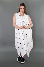 AKH Premium · Kleid · Marelia · 7118 · Weiß/Dunkelblau