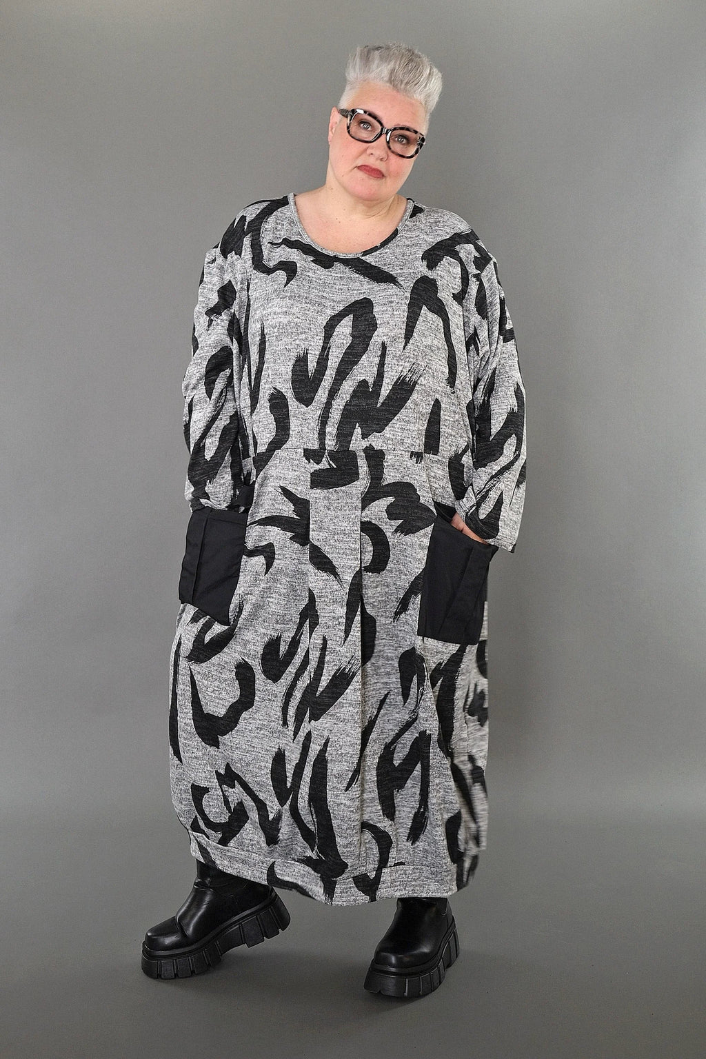 AKH Premium 7127 Robe, Gris-Gris Foncé