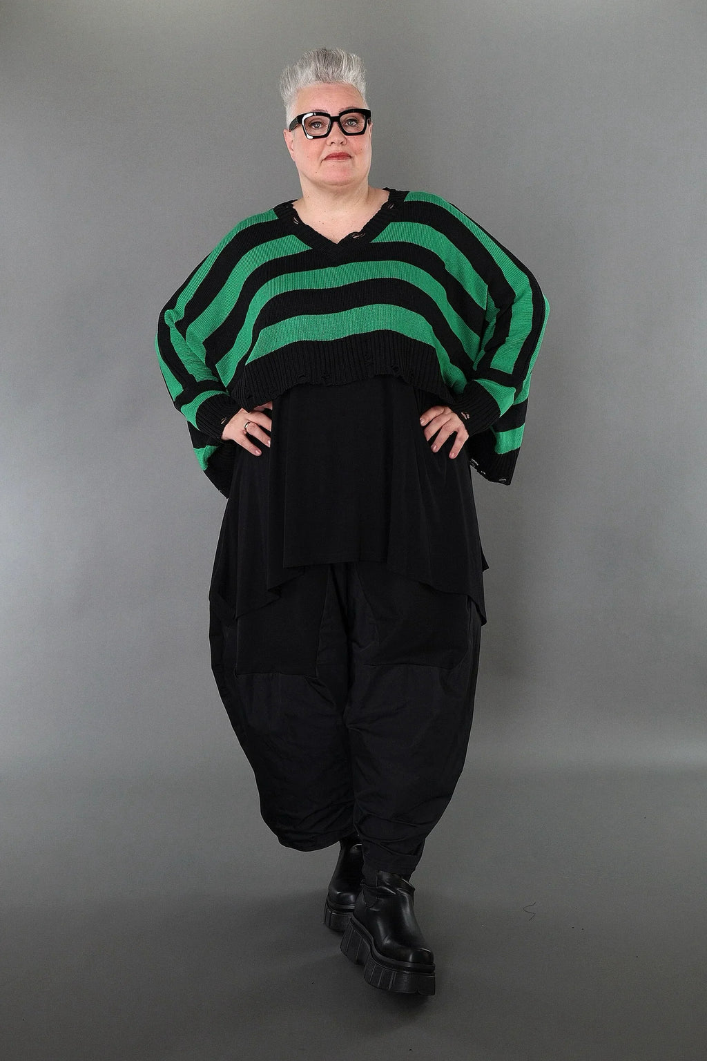 Jeté AKH Premium 2537, noir-vert