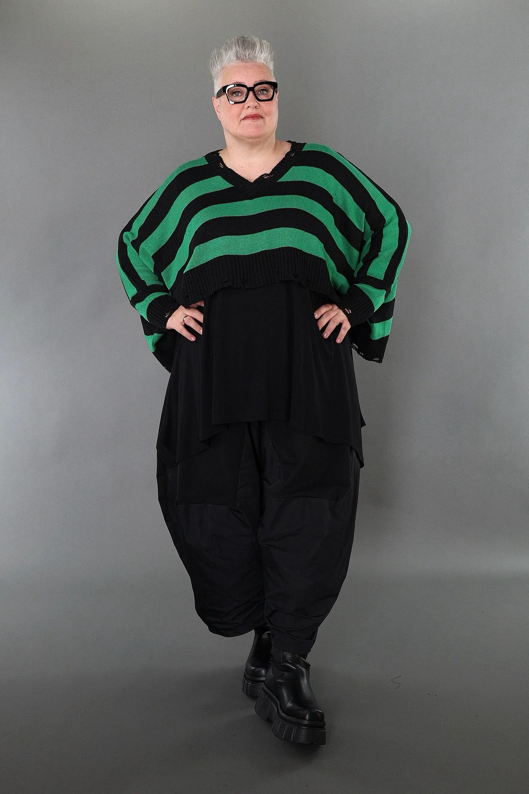 Jeté AKH Premium 2537, noir-vert