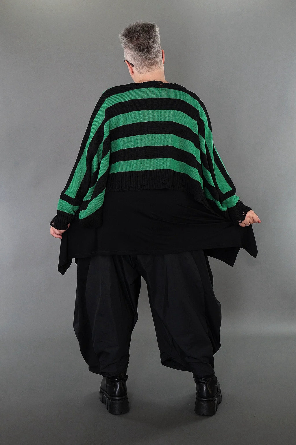Jeté AKH Premium 2537, noir-vert